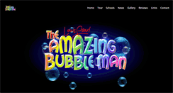 Desktop Screenshot of amazingbubbleman.com